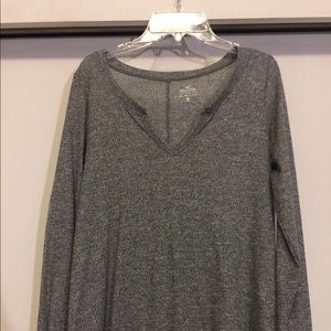 Hollister Heather Gray Blouse